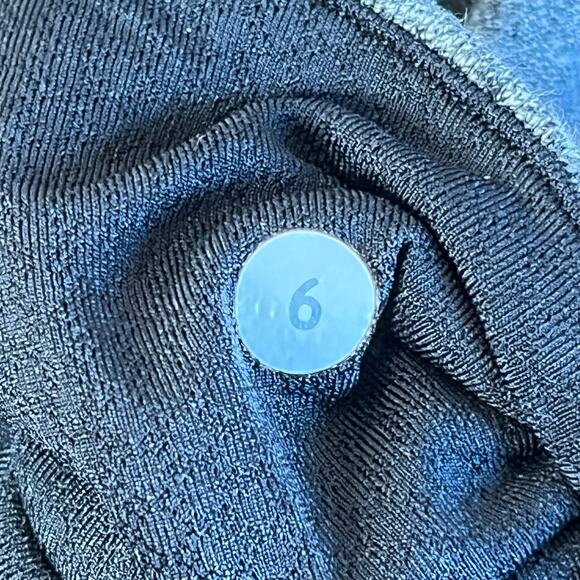 Lululemon Motivate Leggings Heather Speckled Black Gray Ankle Length Size 6 - Picture 9 of 12